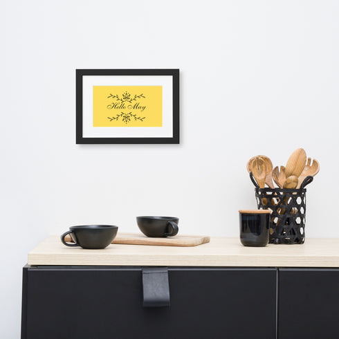 Matte Paper Framed Poster With Mat